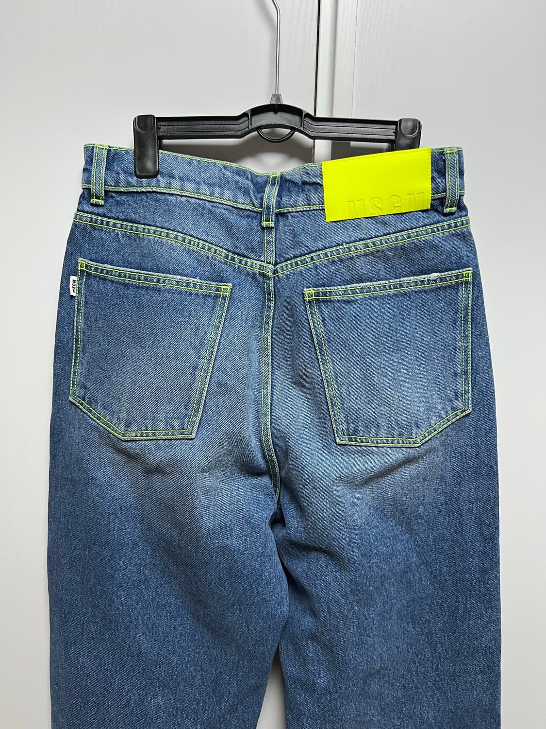 msgm 로고 데님팬츠 청바지 바지 상품이미지5