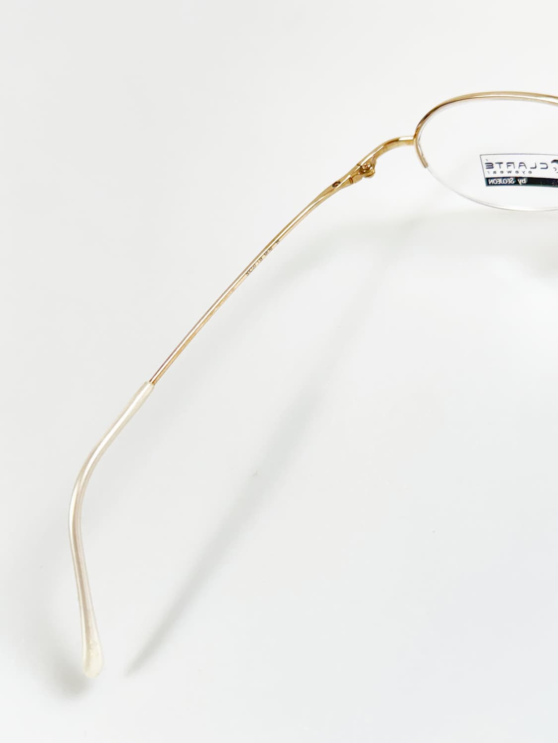 CLARTE by 서전 골드 오벌 반무테 메탈 빈티지 안경 상품이미지7