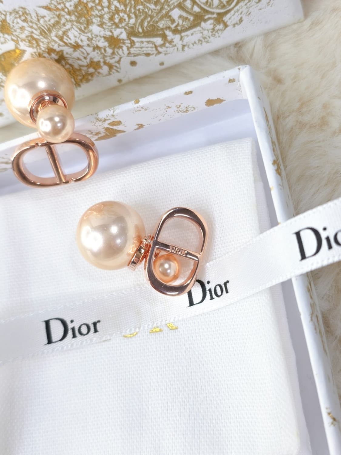 빈티지 디올 진주 업사이클링 귀걸이 상품이미지4