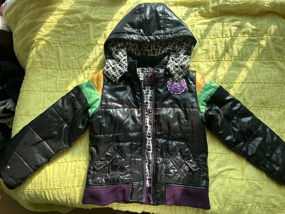 펑크 글로시 유광 패딩.  상품이미지1