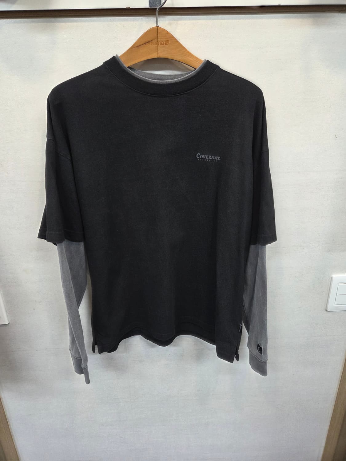 커버낫 레이어드 피그먼트 롱슬리브 긴팔 L 상품이미지1