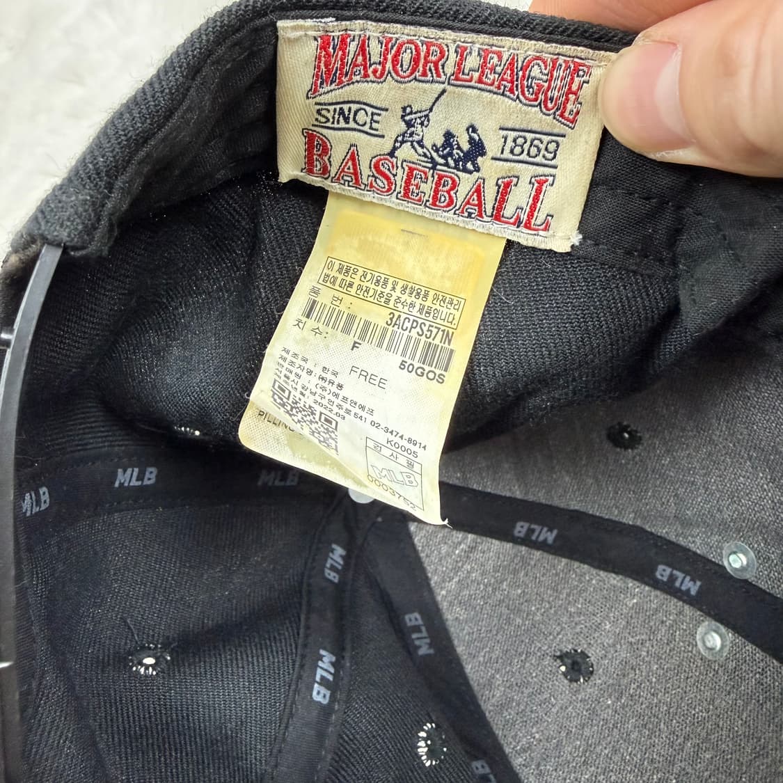 F) MLB 뉴욕 양키스 금장 플레이트 스냅백 블랙 상품이미지4