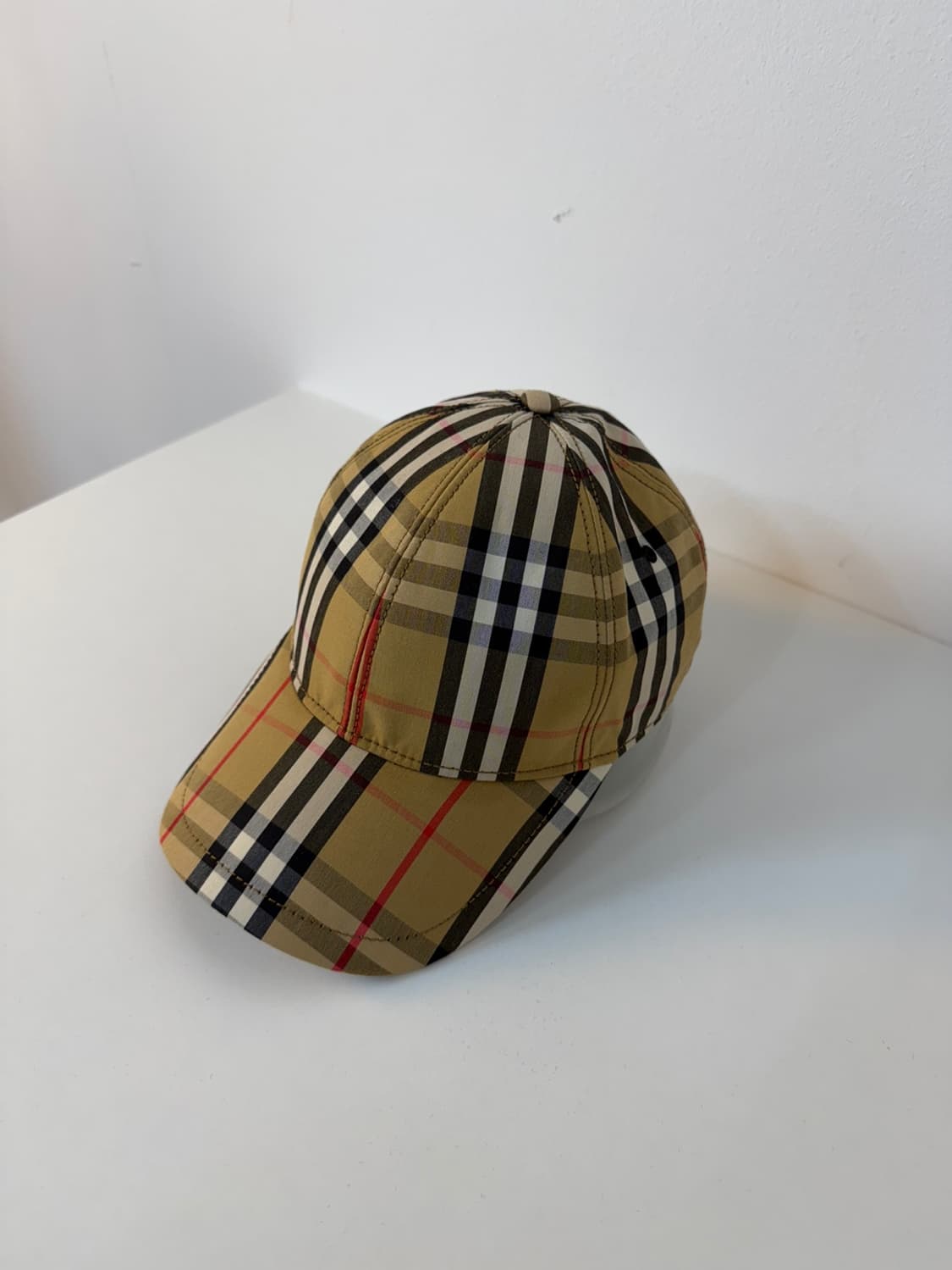 버버리 빈티지 체크 볼캡 상품이미지2