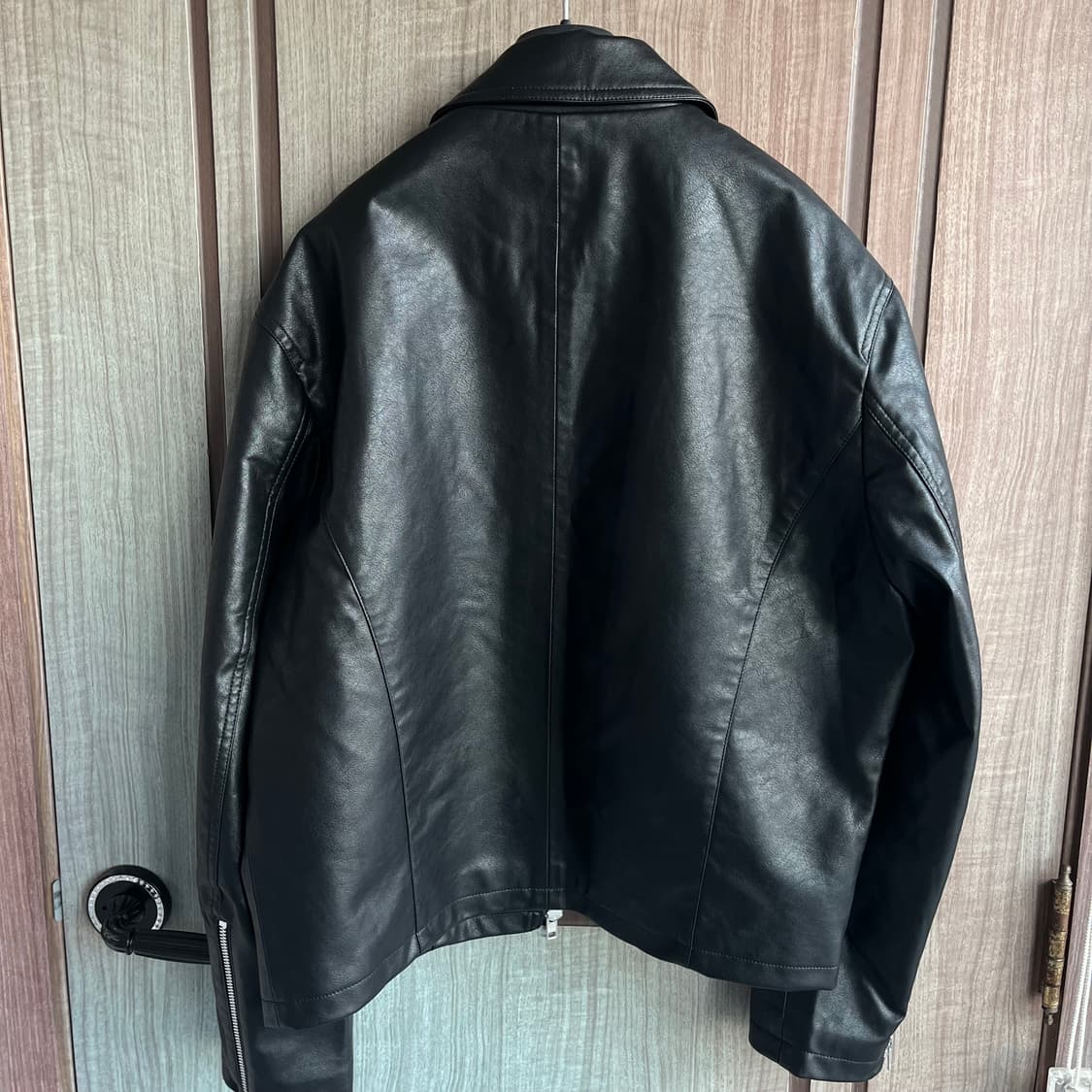 새상품(L)로파이 스테디 싱글 라이더자켓 블랙 상품이미지2