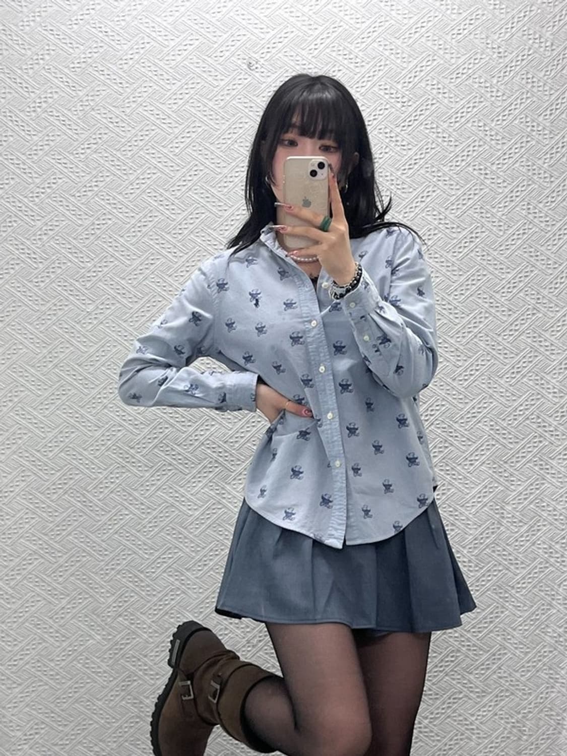 폴로 랄프로렌 빈티지 컨트리 키치 테디베어 셔츠 95 C11692 상품이미지1