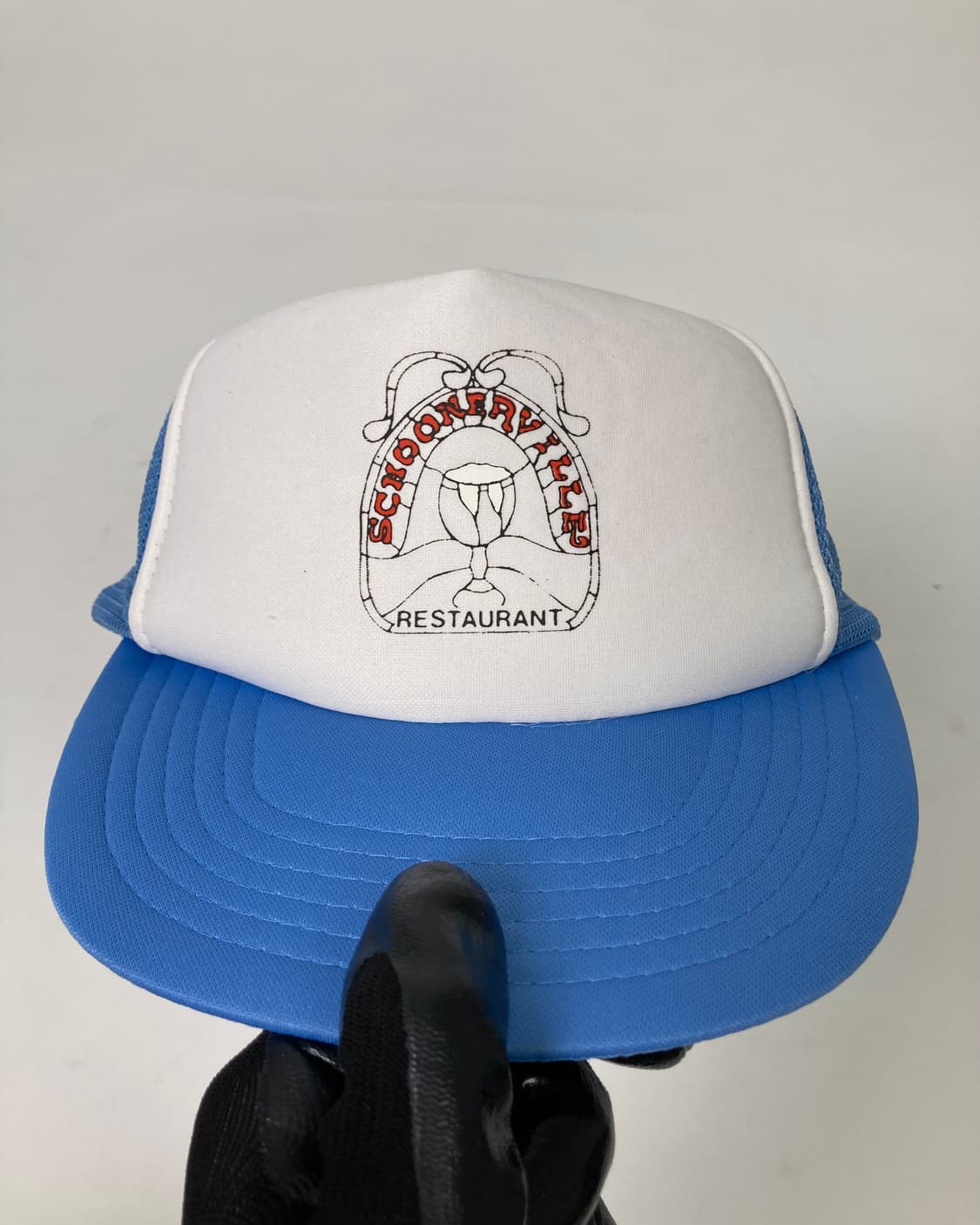 90s Trucker Hat (white/steel blue) 상품이미지1