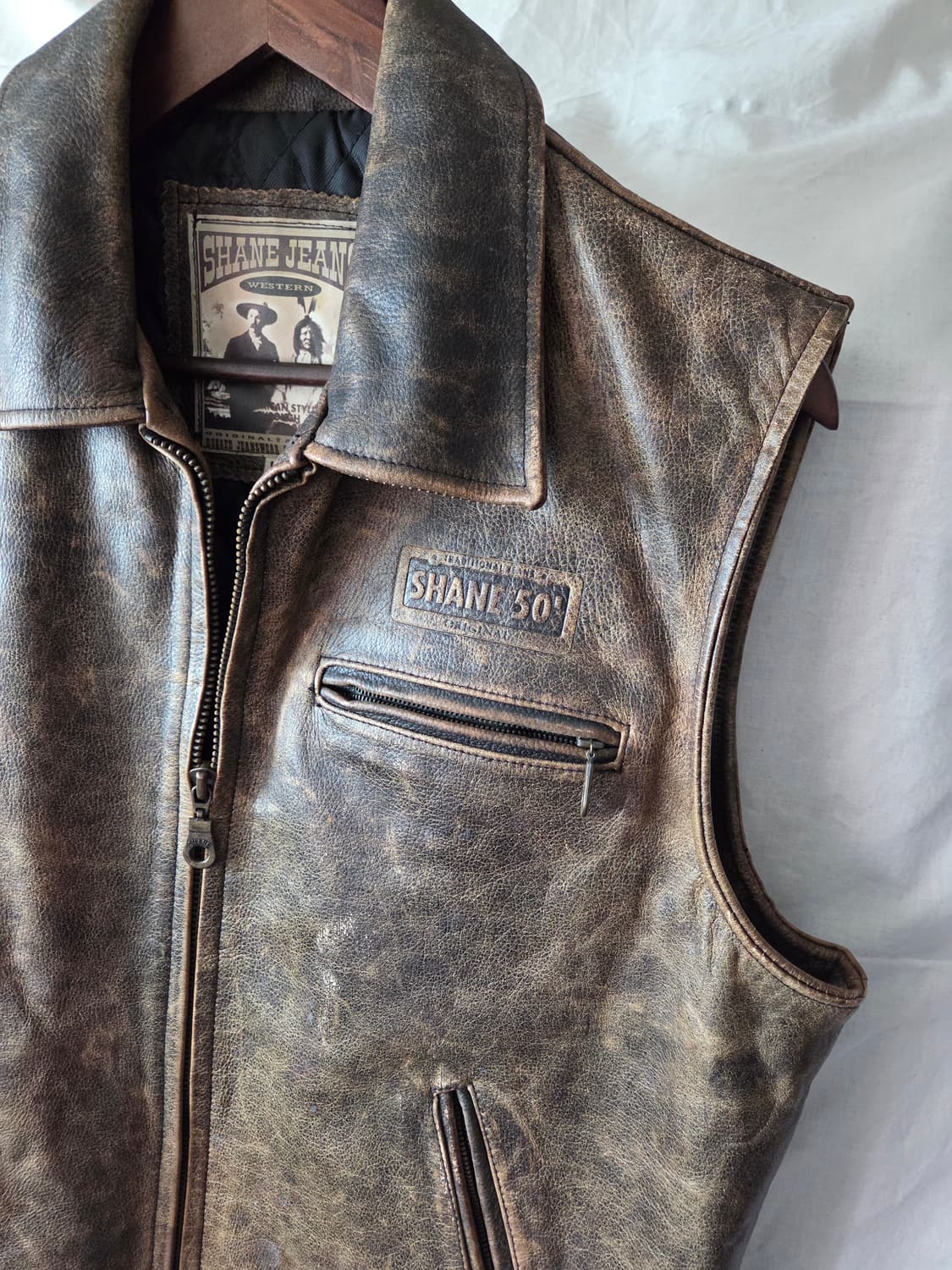 90s 셰인진스 소가죽 레더 베스트 100 상품이미지4