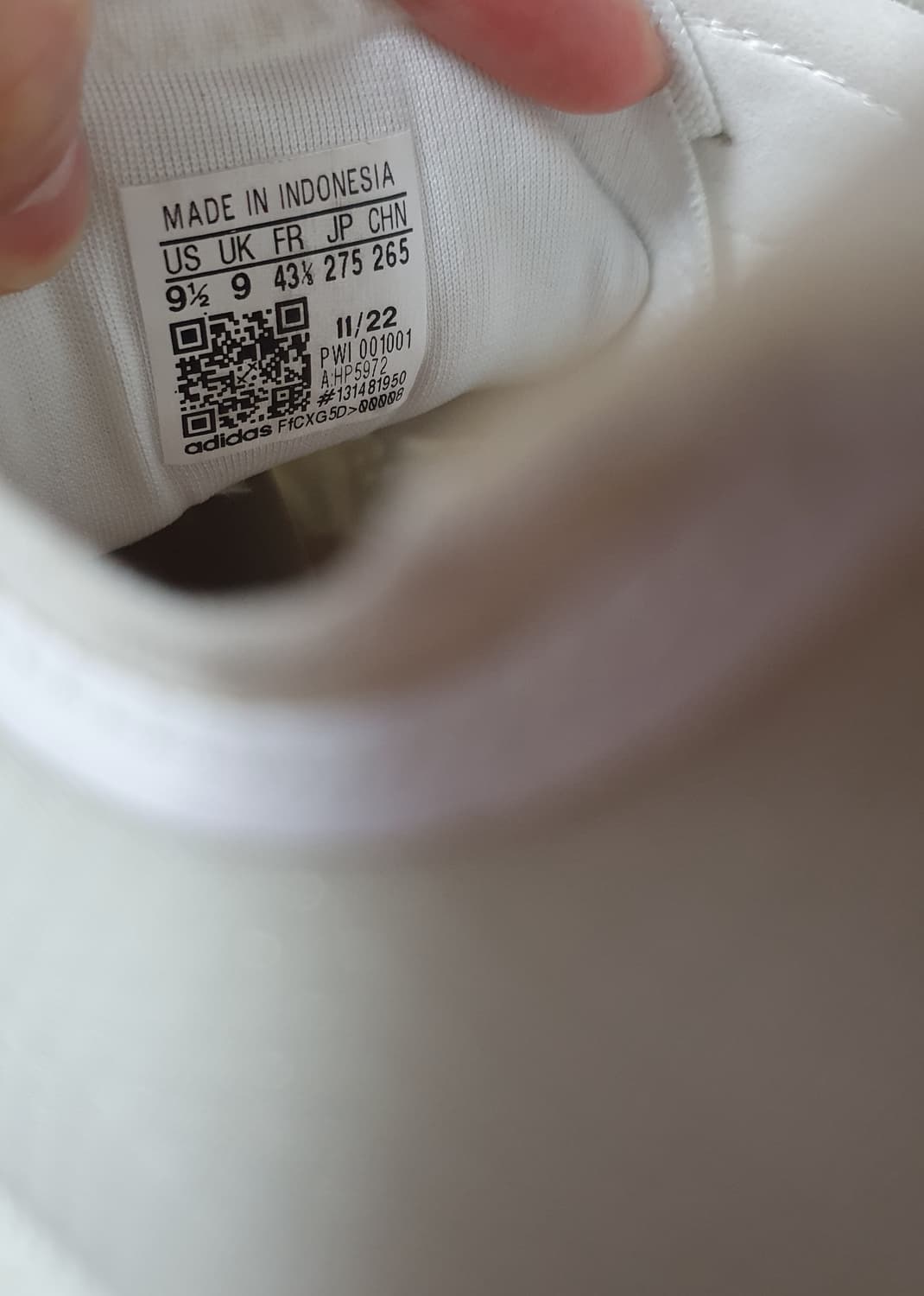 275mm 아디다스 에이브린 클라우드 화이트 운동화 상품이미지8