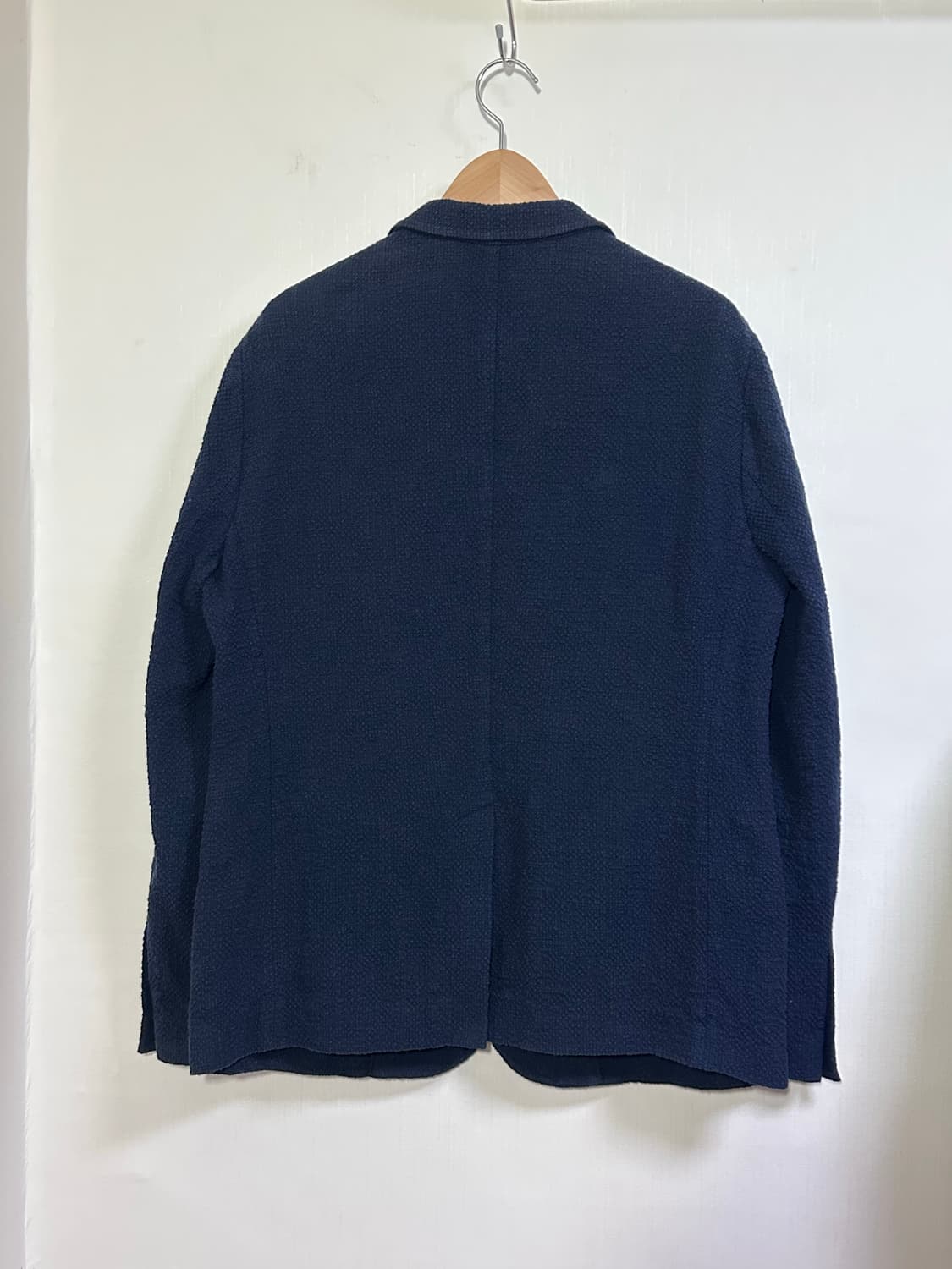 엠포리오 아르마니 춘추 트위드 블레이저 자켓 54/네이비 상품이미지3