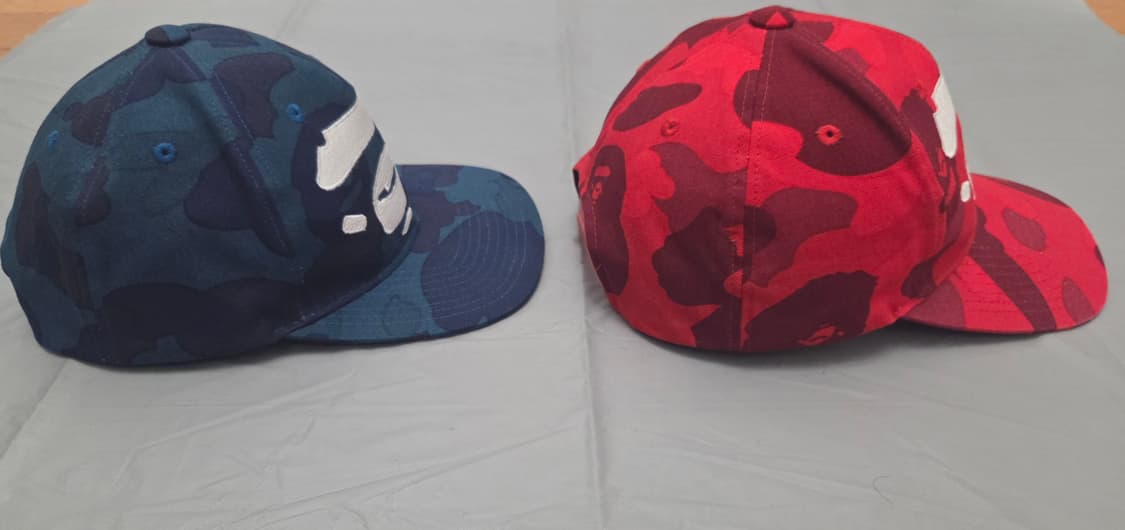 베이프 사루페이스 빈지노 볼캡 빅페이스 스냅백 레드 블루 일괄 상품이미지4