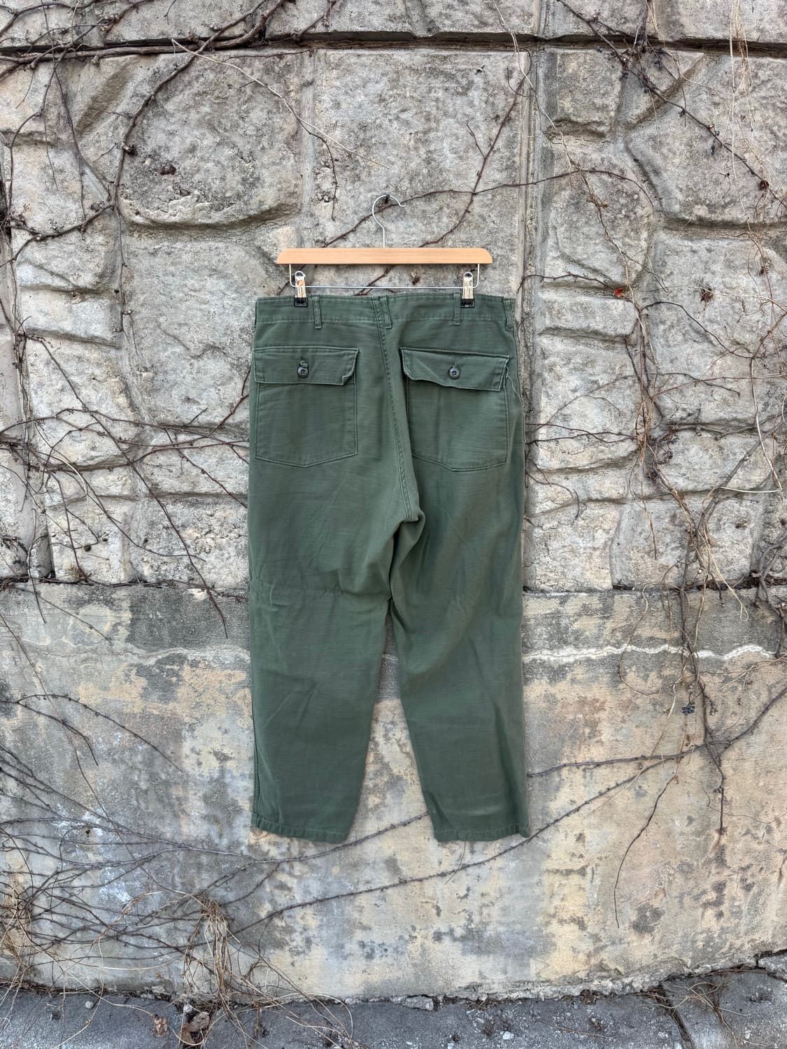 70s 미군 오리지널 og-107 퍼티그 팬츠 36 상품이미지2