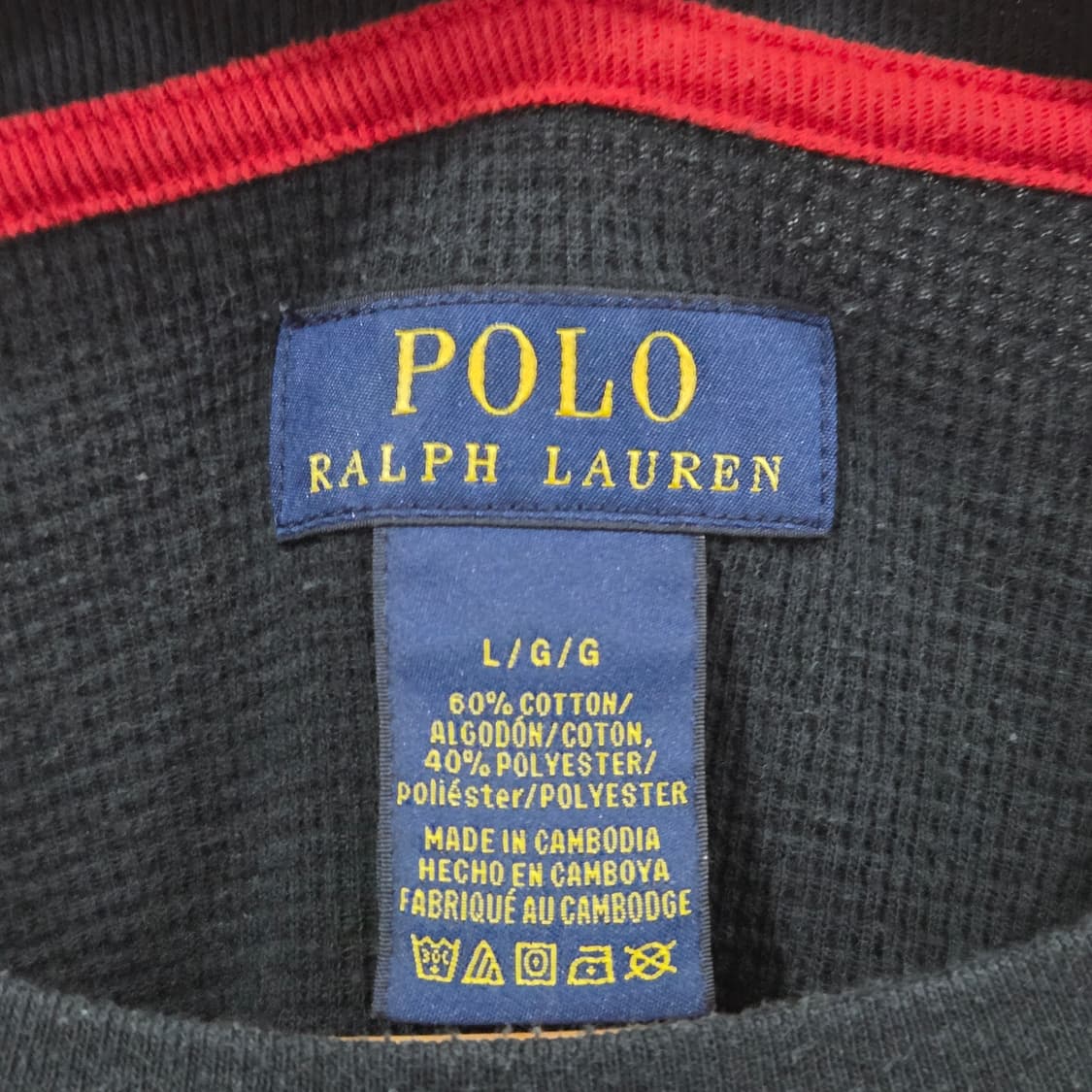 폴로랄프로렌 와플 롱슬리브 L  상품이미지3