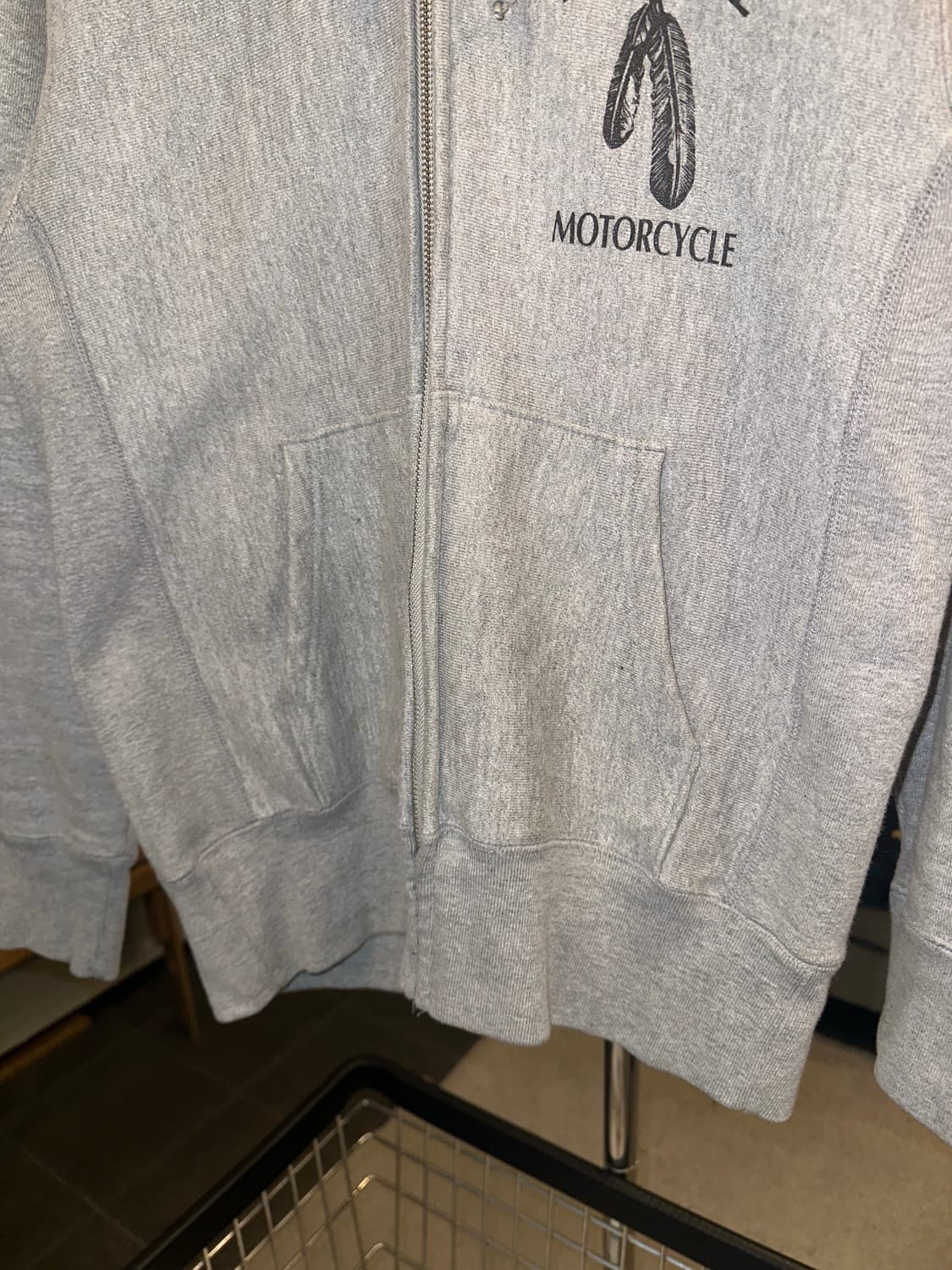 Acoustic Apace Bike reverse hood zip-up 상품이미지5