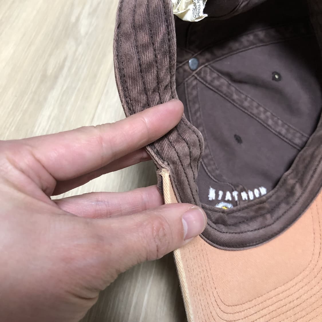 (OS) 마운틴 하드웨어 6패널 워시드 브라운 브릭 볼캡 상품이미지7