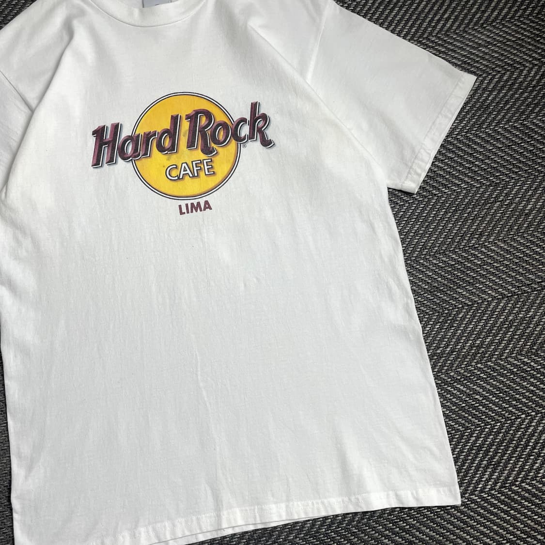 00s 하드락카페 프린팅 화이트 반팔 티셔츠 o 4844 상품이미지2