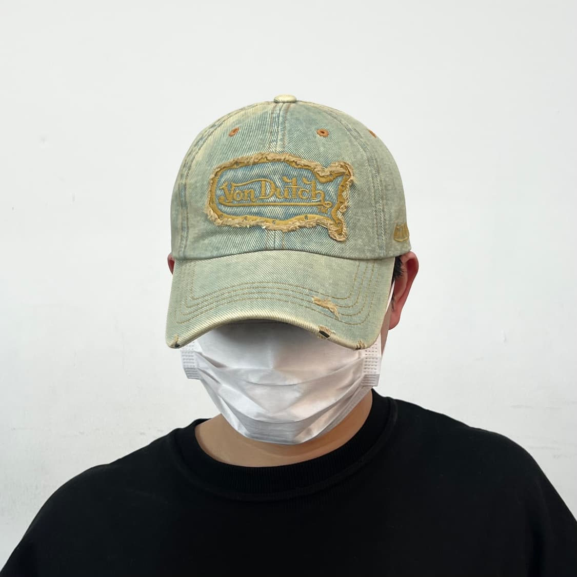 본더치 로고 그런지 데님 볼캡 상품이미지2