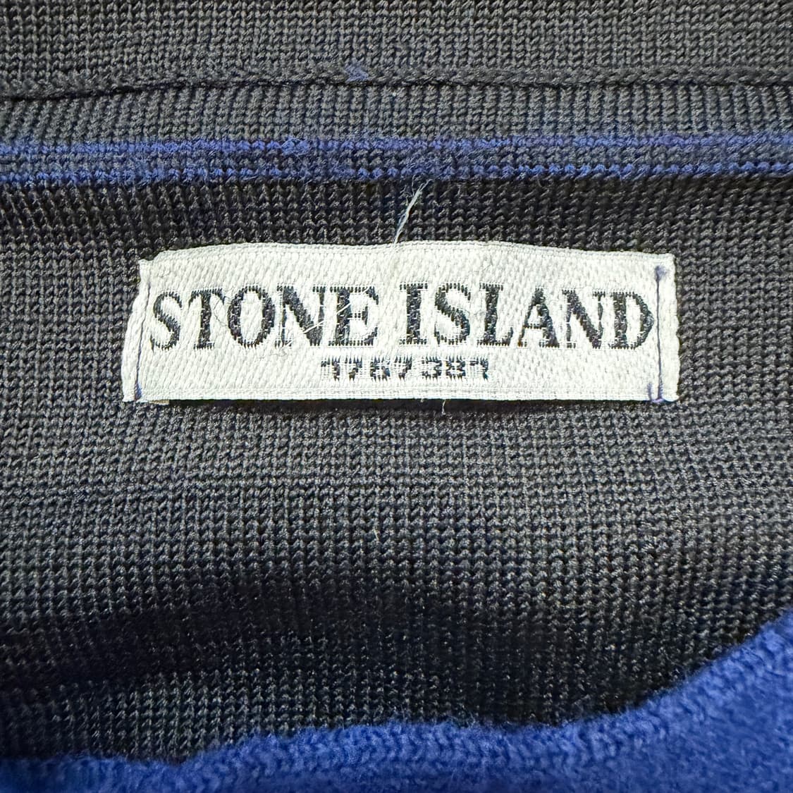 Stone island 블루 크루넥 울 니트 상품이미지3