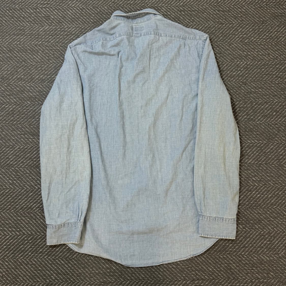 폴로 랄프로렌 워싱 데님 인디고 샴브레이 셔츠 (XL) 상품이미지4