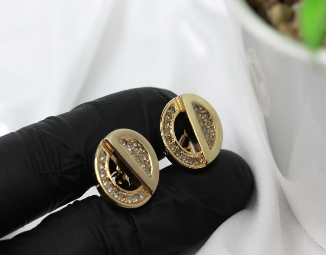 디올 A등급 CD로고 큐빅 남자 명품 커프스 빈티지 상품이미지5