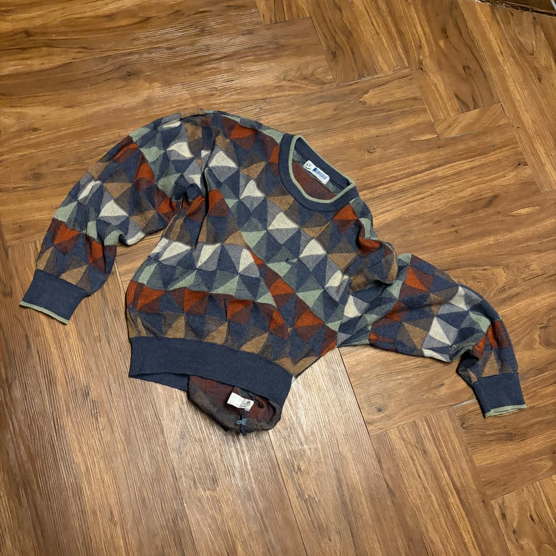 JAPANESE VINTAGE MIX WOOL CHECK KNIT 상품이미지9