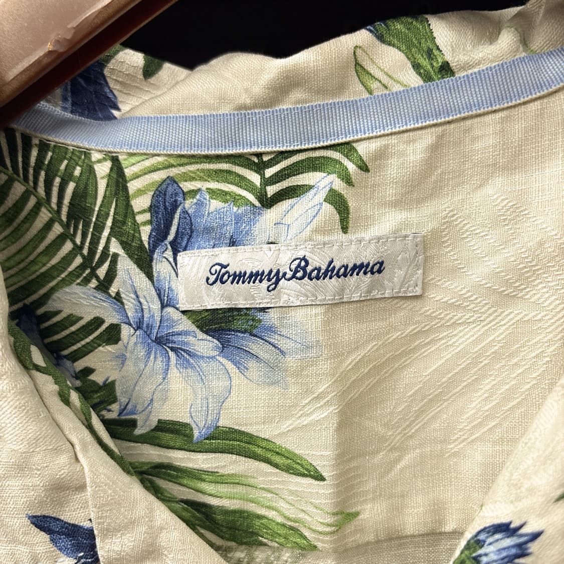 토미바하마 트로피칼 프린팅 실크 자카드 하와이안 셔츠 N1272 상품이미지9