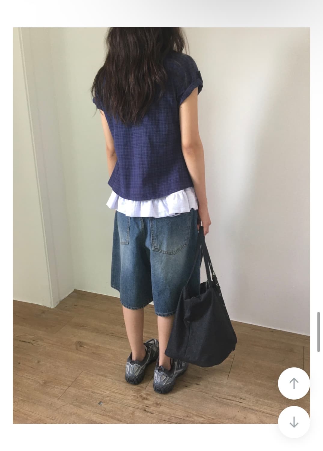 더기 롤업 핀턱 반팔 셔츠 상품이미지2