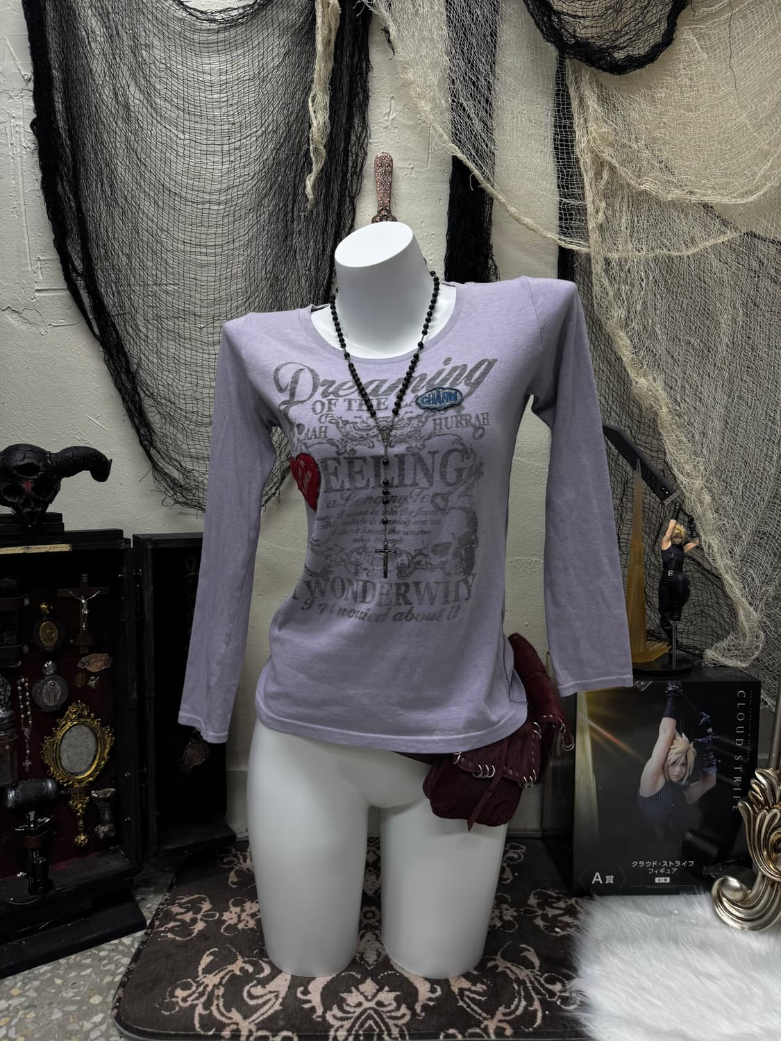 Pinkcat 00s y2k printing cut sew 상품이미지1