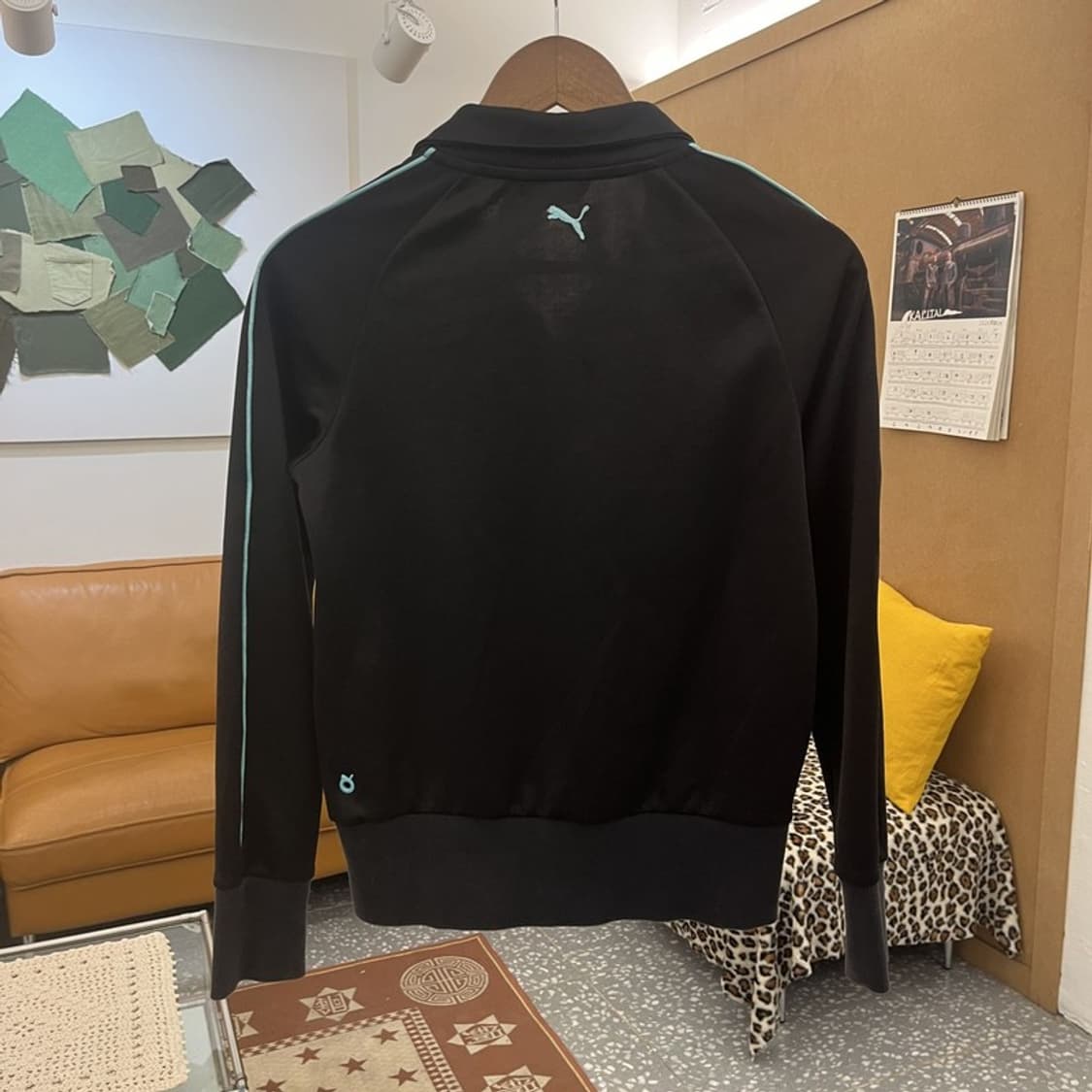 푸마 올드스쿨 Y2K 민트 배색 져지 집업 M C10454 상품이미지4