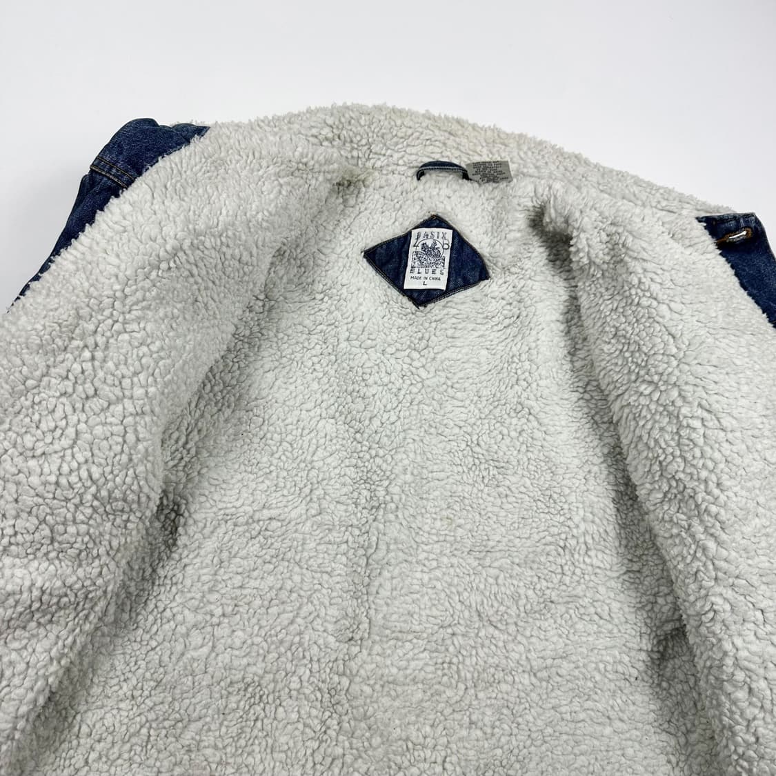 VTG 빈티지 양털 데님 트러커자켓 L 상품이미지4