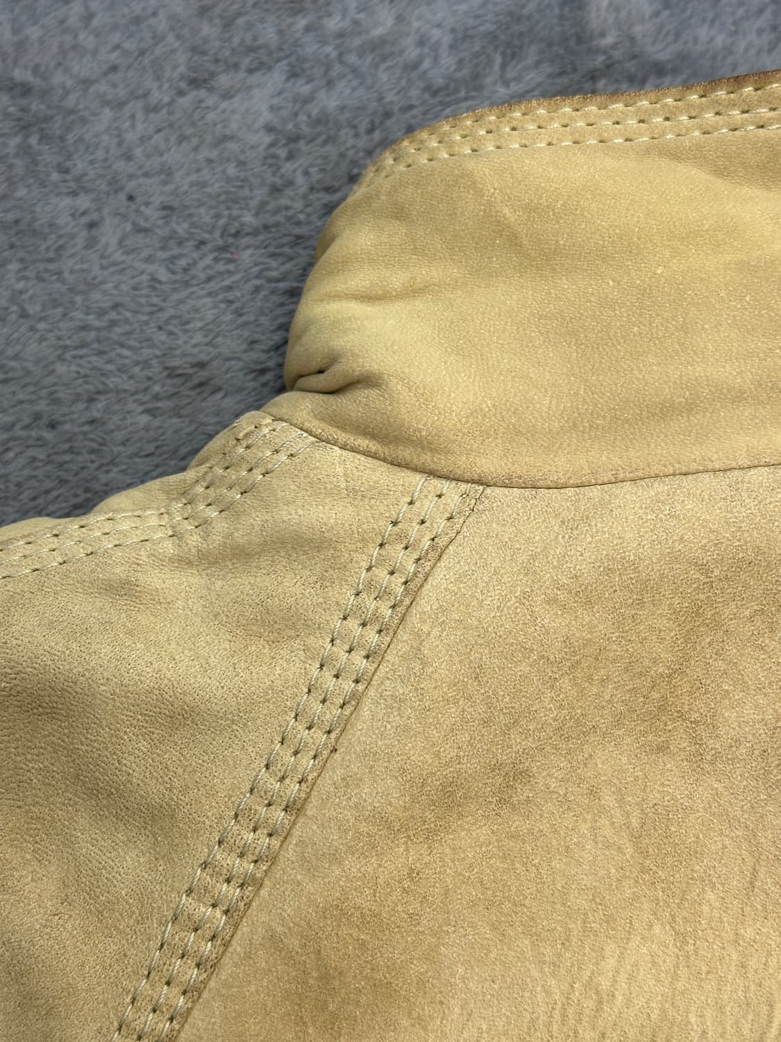 80s HUGO BOSS 레더 블루종 자켓 XL 상품이미지5