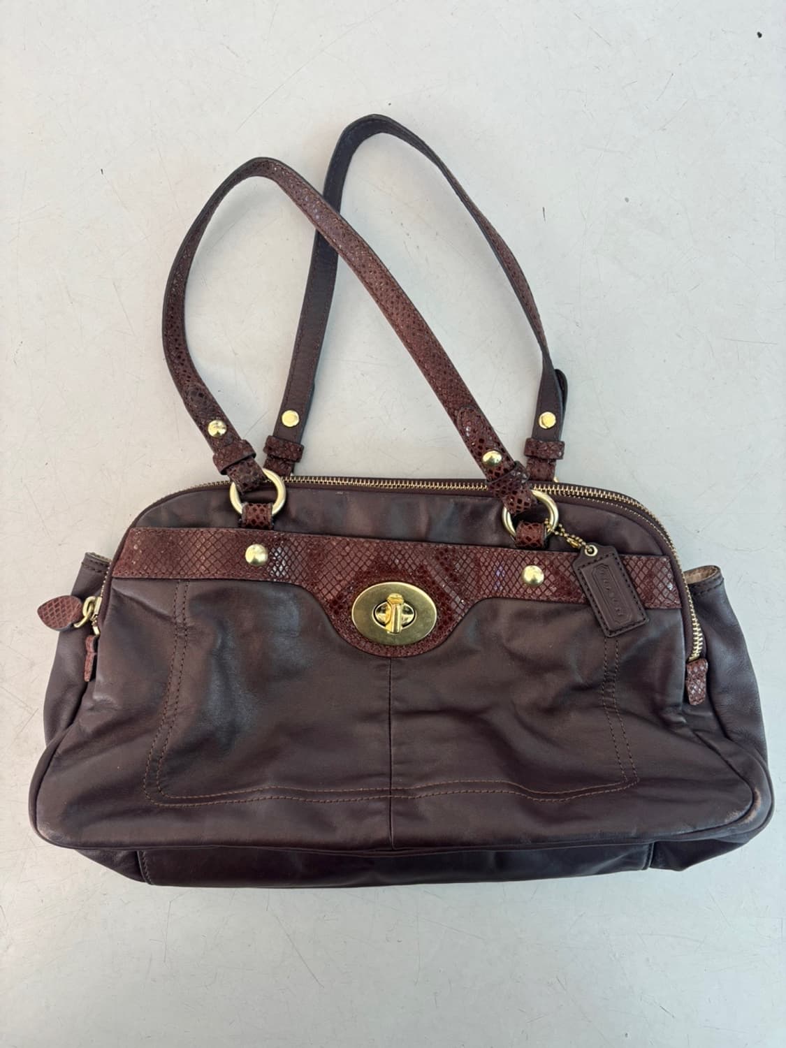 Old Coach Leather Bag 상품이미지2