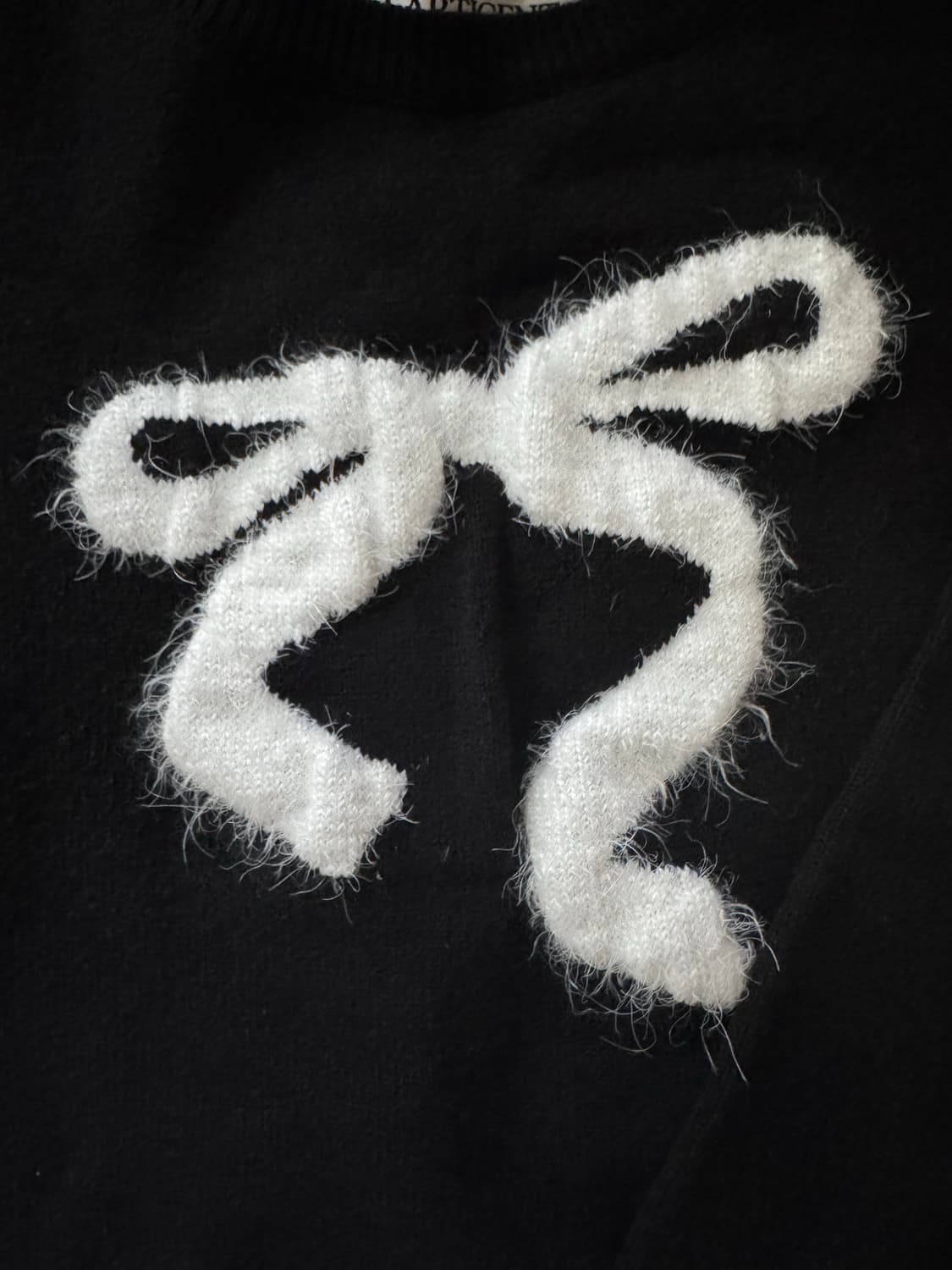 라티젠 블랙 리본 니트 상품이미지2