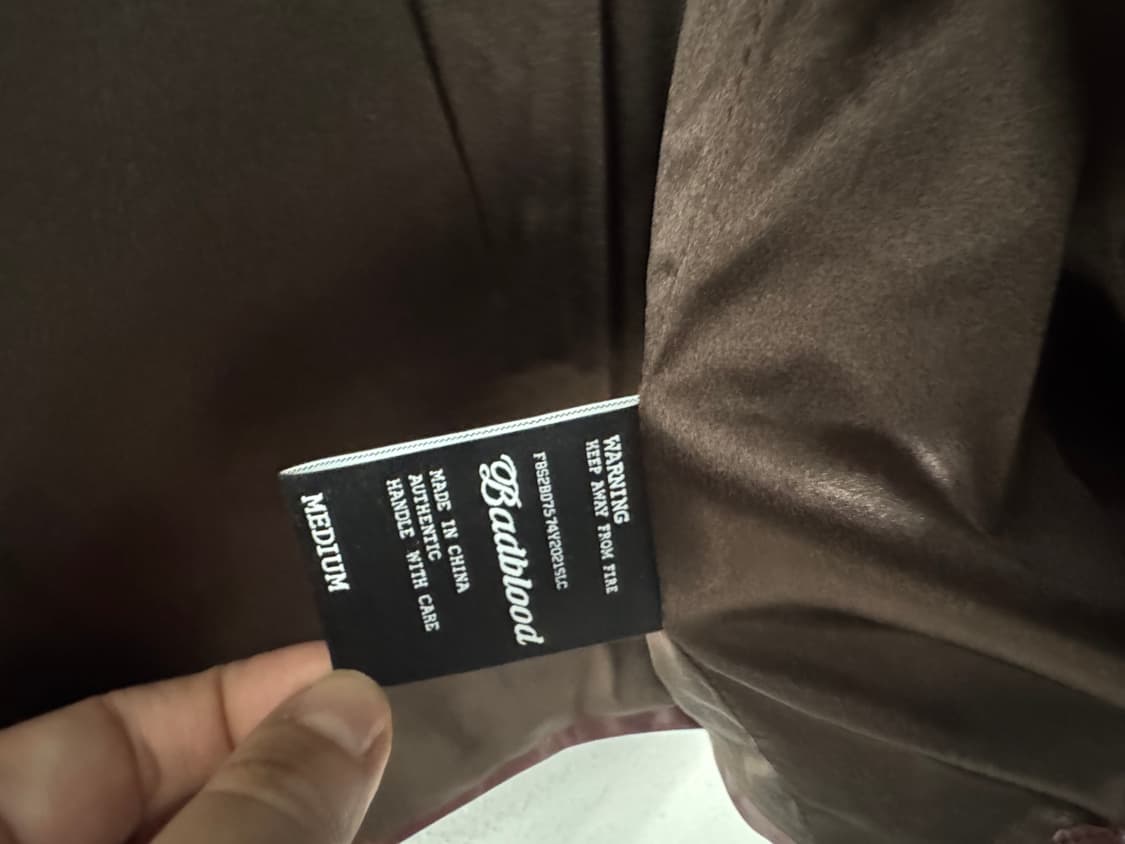 배드블러드 레드 레더 자켓 상품이미지4