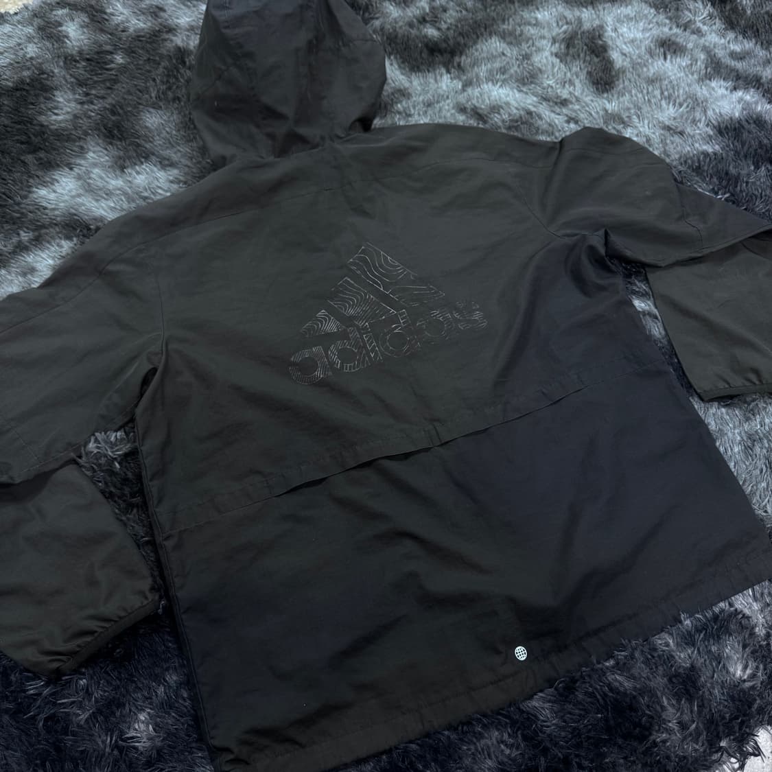 투티/0090 아디다스 바람막이 후드 블랙 스포츠 상품이미지4