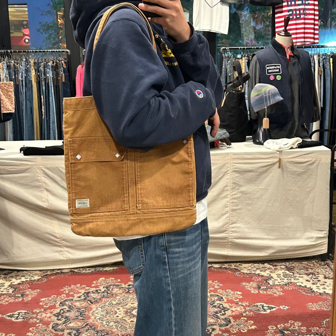 요시다 포터 코튼 데님 숄더백 토트백 P02 상품이미지10