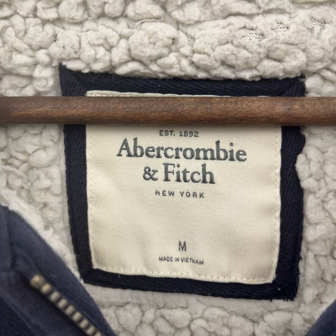 아베크롬비 Y2K 빈티지 양털 후드집업 M C09098 상품이미지5
