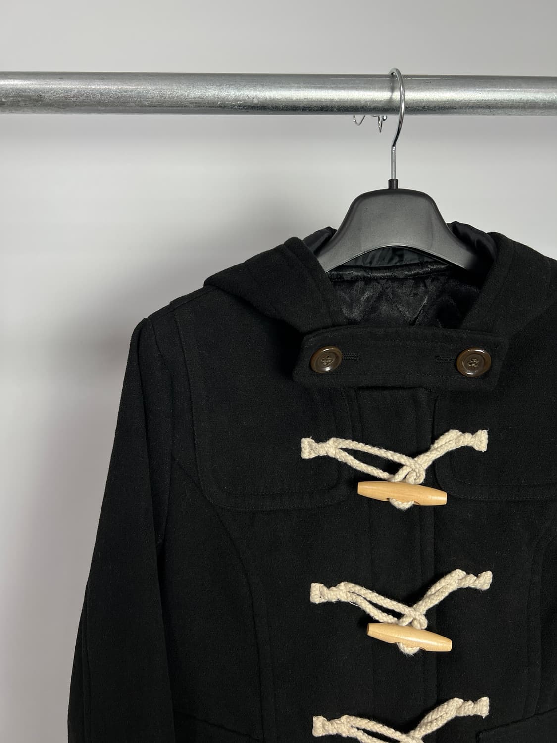 LIVIN ALONE 후드 더플 코트  상품이미지2