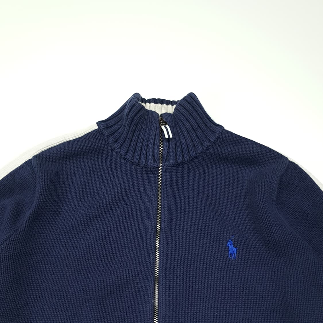 CL190 XL 랄프 로렌 스포츠 코튼 집업 니트 자켓 상품이미지2