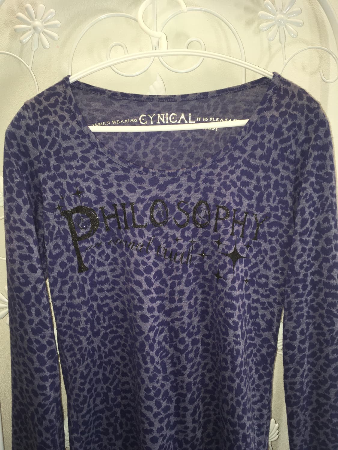 jpn vintage purple glitter leopard long  상품이미지6