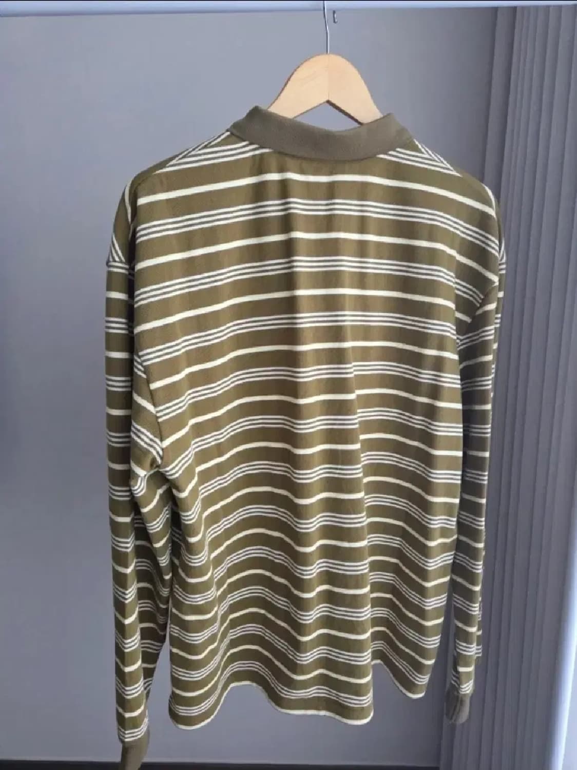 블레스드17 blessed17 스트라이프 긴팔 폴로 셔츠 상품이미지4