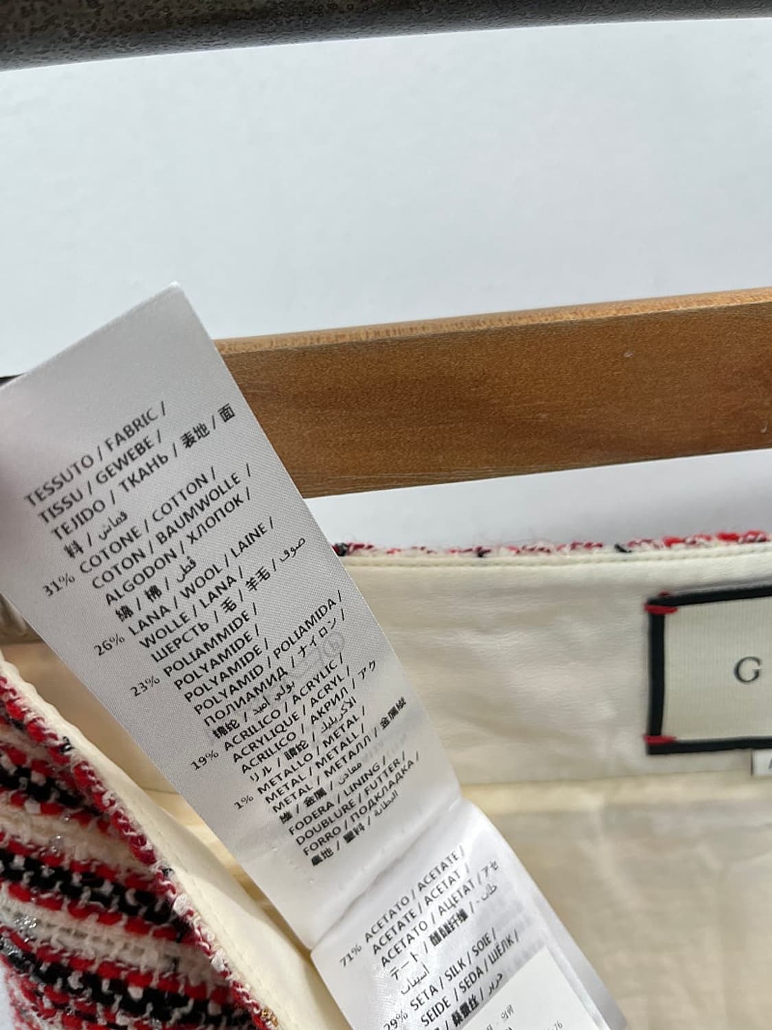 여) 구찌 GG금장 트위드 스커트  상품이미지8