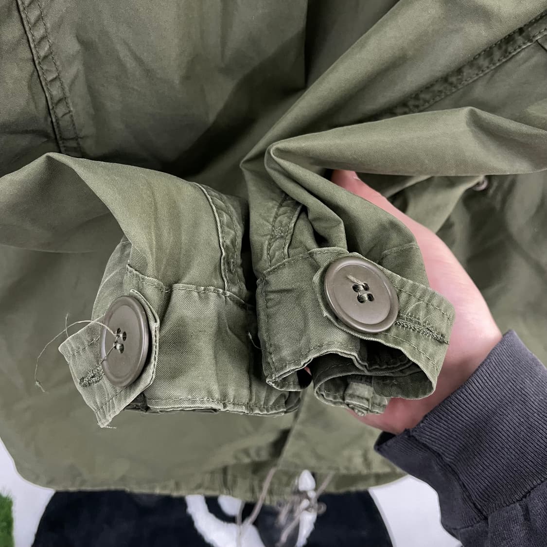 80s OG M65 오리지널 피쉬테일 so-sew 미군 개파카 상품이미지6