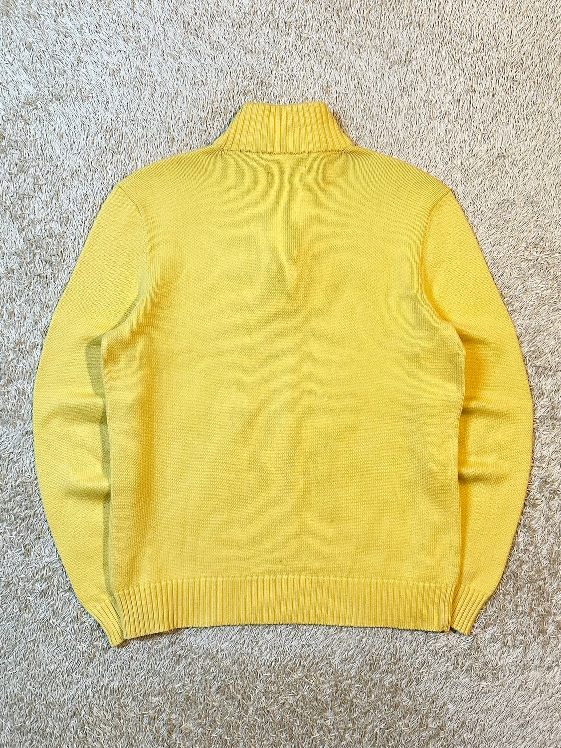 폴로 랄프로렌 블랙포니 하프 반집업 니트 옐로우 상품이미지3