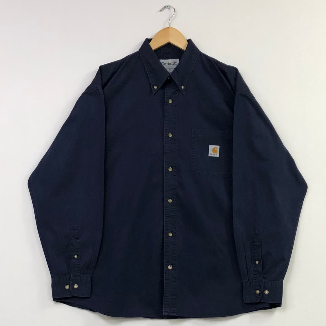 Xxl 칼하트 네이비 워크 셔츠 상품이미지2