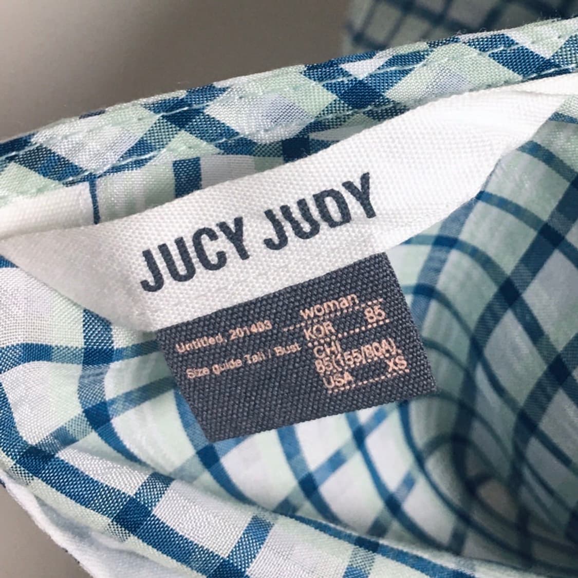 쥬시쥬디 체크 블라우스 상품이미지7