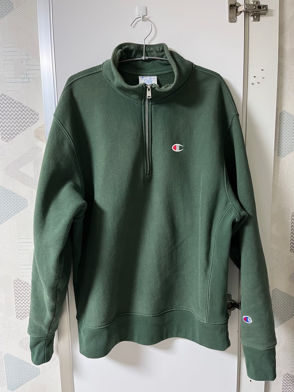 챔피온 하프집업 맨투맨 XL 상품이미지1