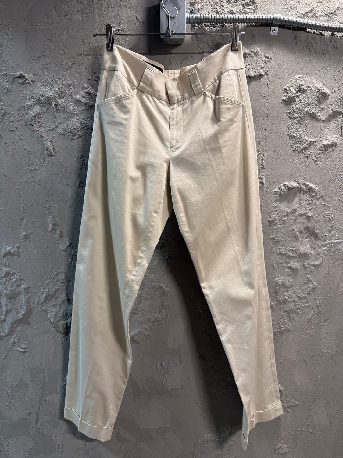 구찌 코튼 테일러드 슬랙스 아이보리 38 상품이미지1