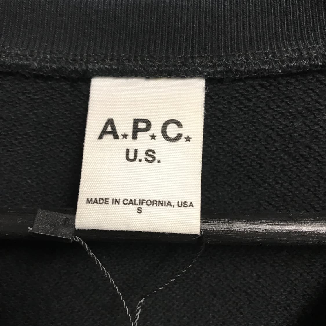 APC 아페쎄 맨투맨 블랙 S(W) 상품이미지5