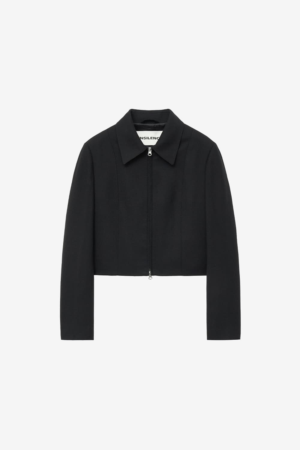 인사일런스우먼 미니멀집업자켓 블랙 s 상품이미지1