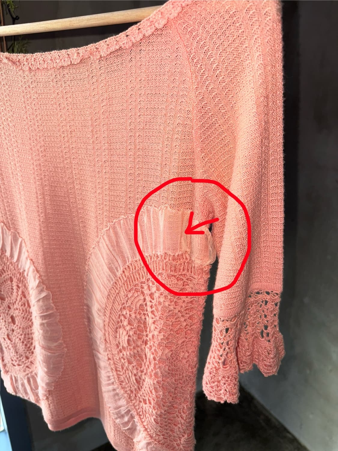 Crochet hlaf knit 상품이미지6